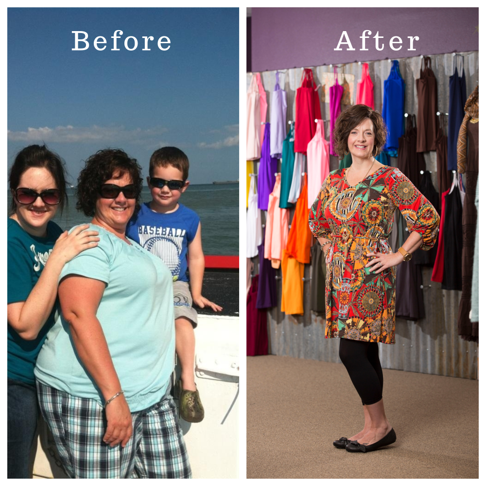 Mary Beth's before and after photos