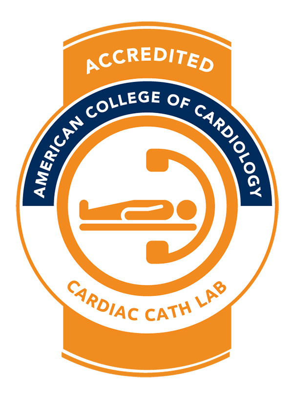 American College of Cardiology Accreditation Seal for Cardiac Cath Lab